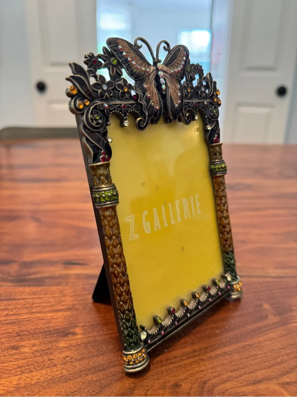 Z Gallerie Enamel Swarovski Crystal Butterfly Crystal Frame 3